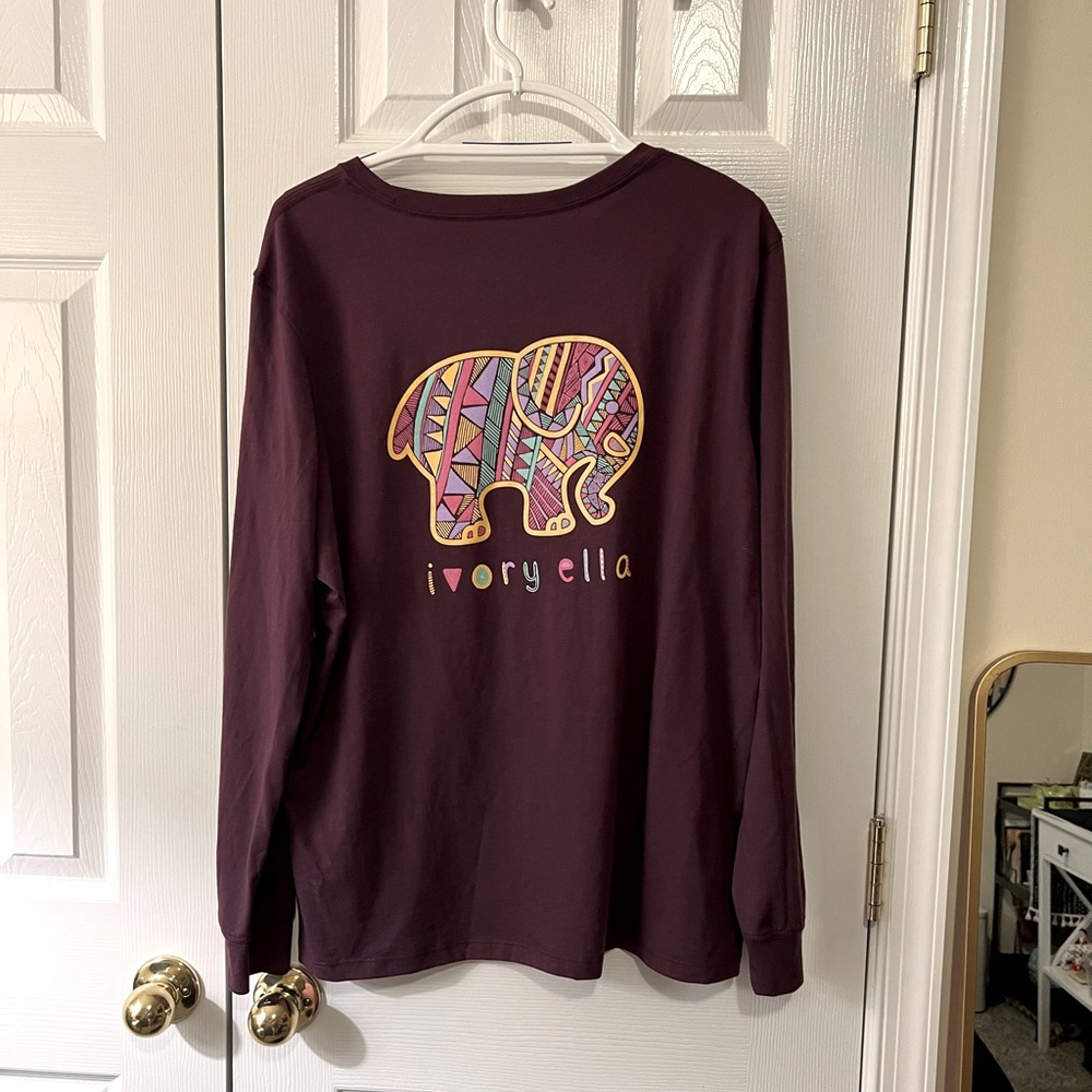 Ivory Ella Long Sleeve Graphic Tee